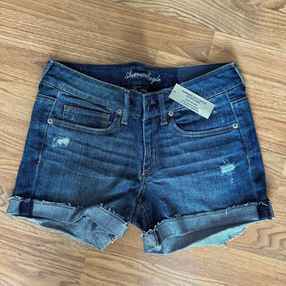 American Eagle MIDI Denim Shorts